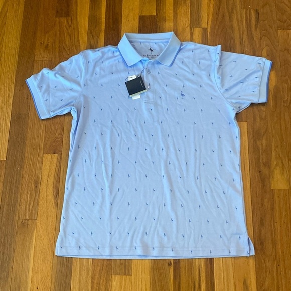 NWT Tailorbyrd Men’s Blue Printed Collared Shirt Size M - Picture 1 of 8